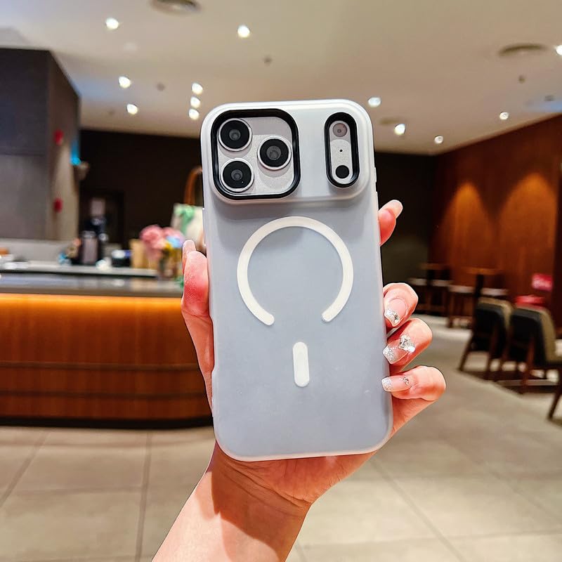 Image of LuxuryKase Magnetic Silicone Candy Case for iPhone 17 Pro Max | MagSafe Compatible | Slim Protective Case | Lightweight & Flexible | Wireless Charging | Soft Matte Finish - Black