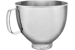 KitchenAid 5 Quart Stainless Steel Bowl Fits All KitchenAid 4.5/5 Qt Tilt-Head...