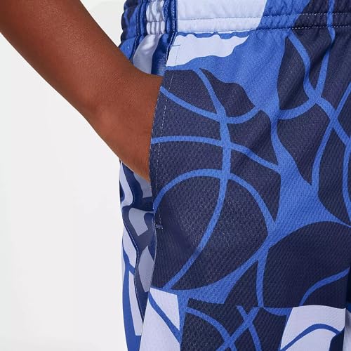 Nike Big Kids' Dri-FIT Elite Printed Basketball Shorts (X-Large, Game Royal/Cobalt/White)4