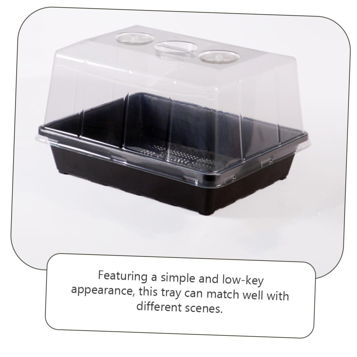 INOOMP Plateau de Germination Modèle S pour Semis en Plastique, Lot 1 Set