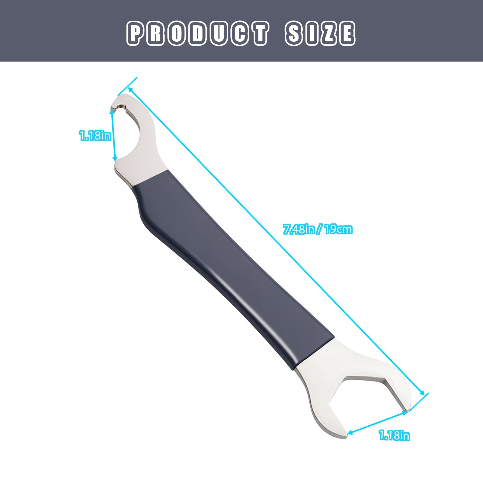 Ziyuan Beer Faucet Wrench Tool,Beer Tap Removal Tool,Draft Keg System Tool for Draft Beer Bars Kegerator Beer Coupler Tap Wrench (2 Pack)