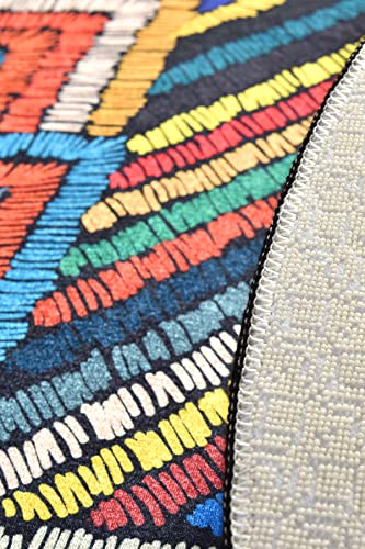 miqna Botanic Badematte Set 2 teilig rutschfeste Badteppich waschbar Badezimmerteppich Grün (Maglıe , 60 x 100 cm - 50 x 60 cm) – Bild 4