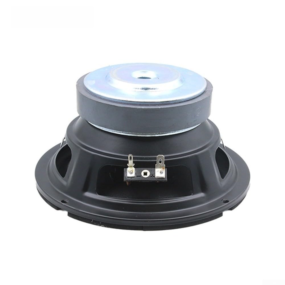 Altoparlante per auto Deep Bass 6,5 pollici nero arancione (10" neutro) | Dimensioni 20,3 cm, ferro resistente, suono dinamico, finitura nero arancione, stereo per auto