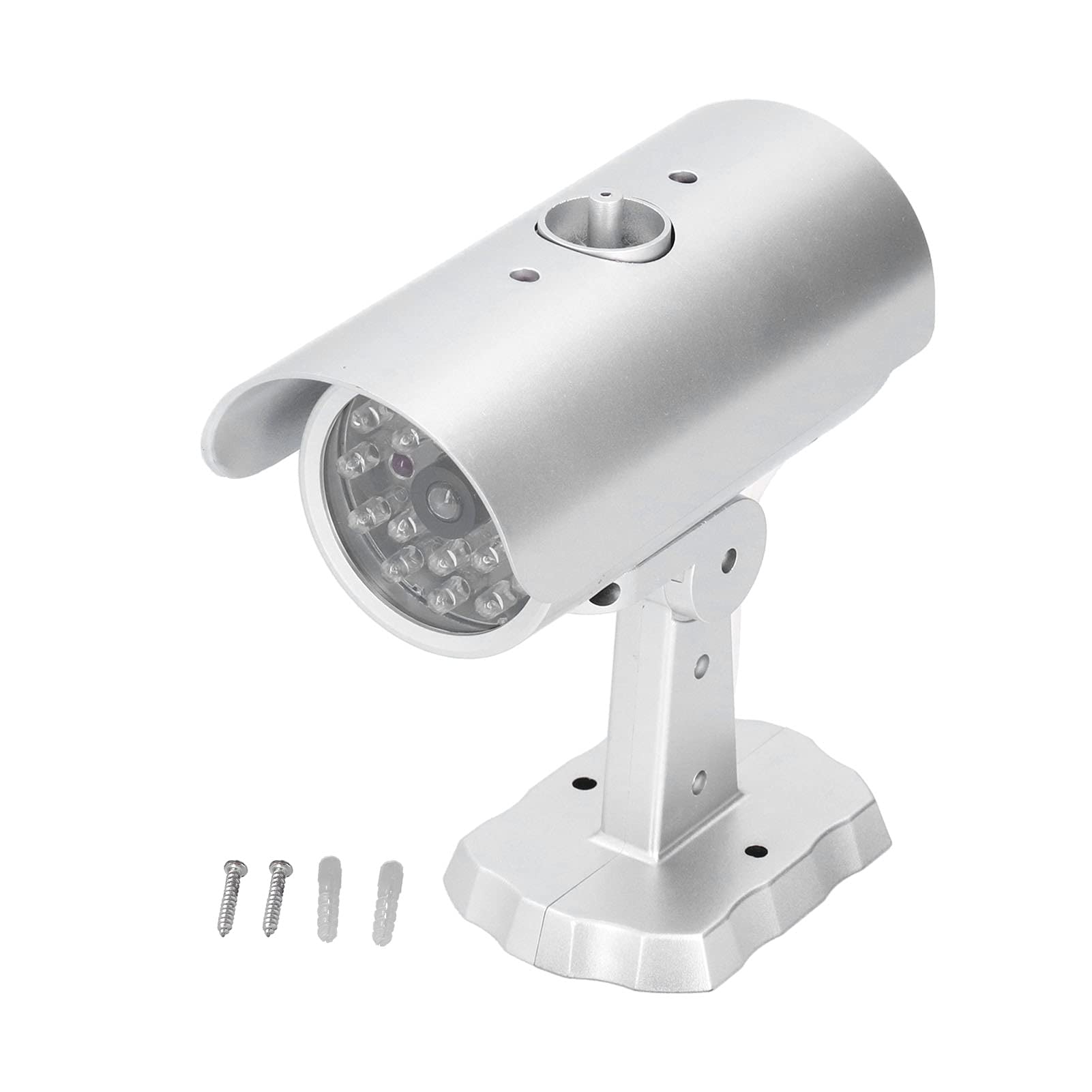 Hyuduo Simulation Camera Dummy Security Camera Monitor Fake Surveillance System with Flashing LED Light, for Home and Businesses Security IndoorOutdoor,Smart Doorbell and Lock-image-12