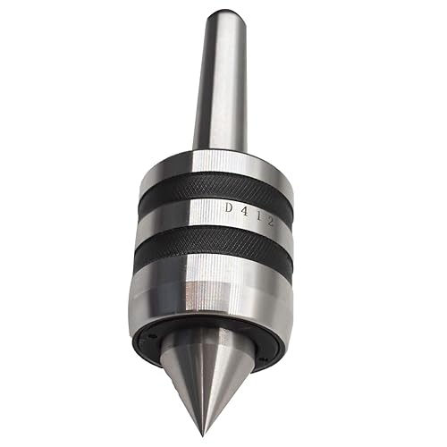 Miniatura 3 de raseparter MT2 - Centro de contraposición en vivo resistente, cono morse 2MT, torno de madera con punta de carburo para mecanizado CNC de torneado