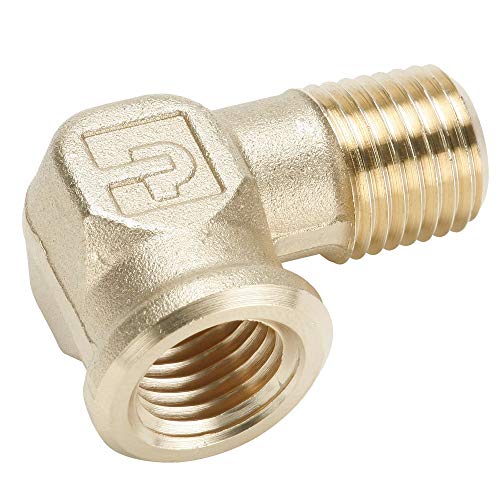 Parker Hannifin 1202P-6-6-pk10 Forged Elbow Pipe Fitting, Brass, 90 Degree, 3/8