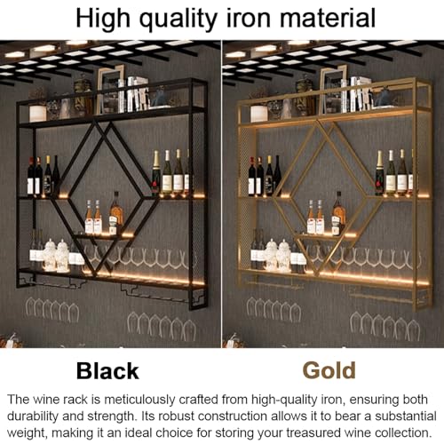 Casier à vin mural élégant pour aménager un coin bar moderne dans le salon