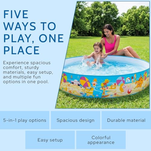 Image of Intex Game 5 in 1 Kiddie Pool (78257564514)