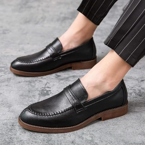 Casual Loafers Lazy Penny Men's Business Work Driving Shoes Outdoor Office Clothes 5