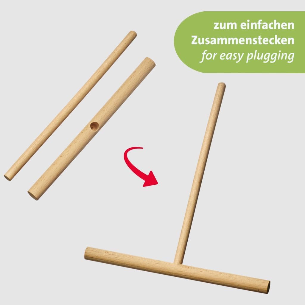 Westmark Woody Crepe Spatula and Dough Spreader - Practical Set for Effortlessly Making Delicious Crepes and Thin Pancakes - Wood, 2-Piece