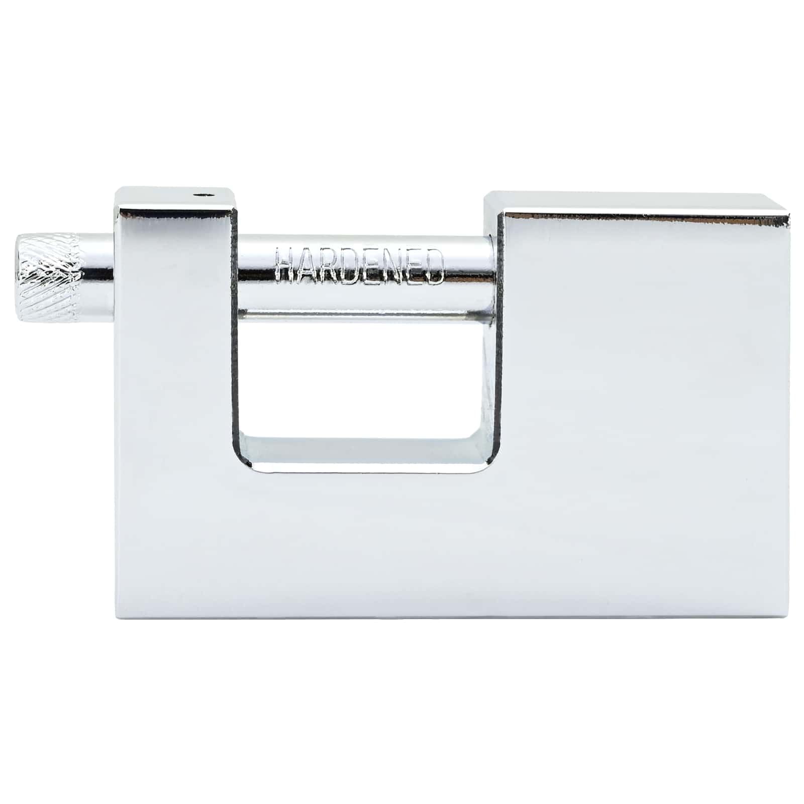 Set di 12 lucchetti in acciaio, 7,8 x 2 x 5 cm, argento, resistenti alle intemperie, per porte, armadi, con 36 chiavi incluse