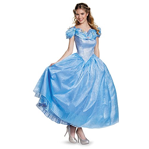 Disney Women's Cinderella Movie Adult Prestige Costume, Blue, Large