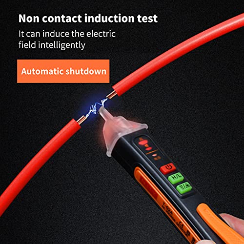 Image of Voltage Tester Non-Contact AC 12-1000V, Electrical Tester Pen with LED Flashlight and Infrared Pointing Function for Live Wire Detection, Circuit Tester for Home Outlet & Automotive Use