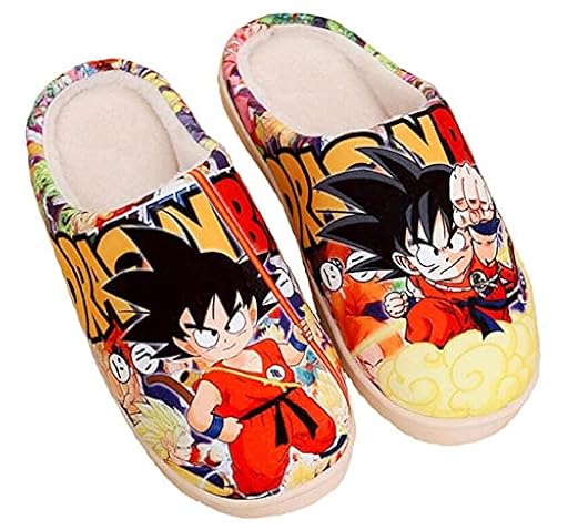 WANHONGYUE Dragon Ball Anime Zapatillas de Casa Hombre Mujer Pantuflas Invierno Felpa Cálido Zapatos Antideslizantes Slippers para Interiores Exteriores | Ya disponible en tu tienda friki favorita! En mundofriki.es!