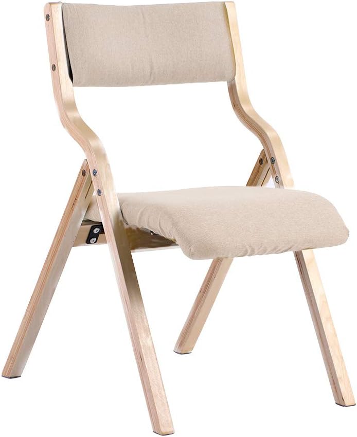 ベージュダイニングチェア PU 木製 介護チェア折りたたみチェア カバー洗える ベージュ ダイニングチェア PU 木製 椅子 完成品 折りたたみチェア
