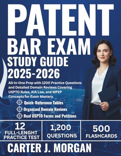 Patent Bar Exam Study Guide 2025-2026: All-in-One Prep with 1200