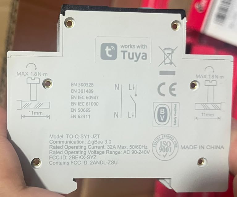 ZigBee DIY Smart Switch 32A| DIN Rail Switch| 1P+N 90-240VAC| Real-time Power Monitoring| Remote Control and Set Timer for Home Automation| Support Tuya/Smart Life| Voice Control| FCC Certified - Image 9