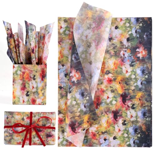 Tinoaly 30 Sheet Flower Wrapping Tissue Paper,...