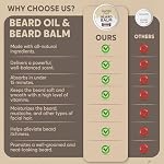 Beard Balm - Tobacco Vanilla Scent - 2oz Tin - Beard Wax - Light Hold - (TV) - Image 2