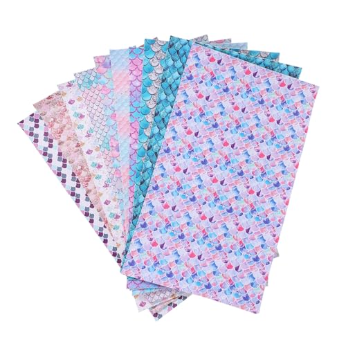 KALLORY 10 Stück Fischskala Leder Set