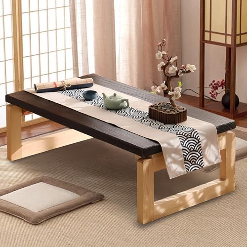 Amazon.com: Japanese Floor Sitting Table Folding Modern Low Coffee ...