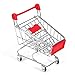Nikou Mini Supermarket Handcart - Shopping Utility Cart Perroquet Jouet Perruche Budgie Cockatiel Intelligence Croissance Intelligence Jouet Shopping Cart Mode Stockage Jouet