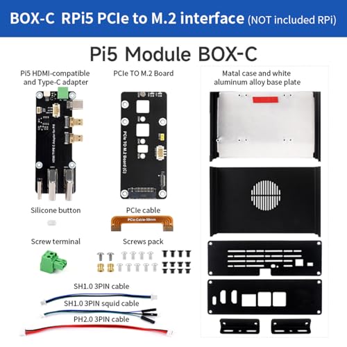 Boîtier NVME PCIE pour Raspberry 5 pour créer un centre multimédia fluide