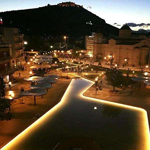 Ledmy Flexible Led Strip Lights Dc12V 24W Smd3528 Led Tape Light Warm White 3000K 5Meter/ 16.4Feet Using For Gardens, Homes, Kitchen, Car And Bar #TOP4
