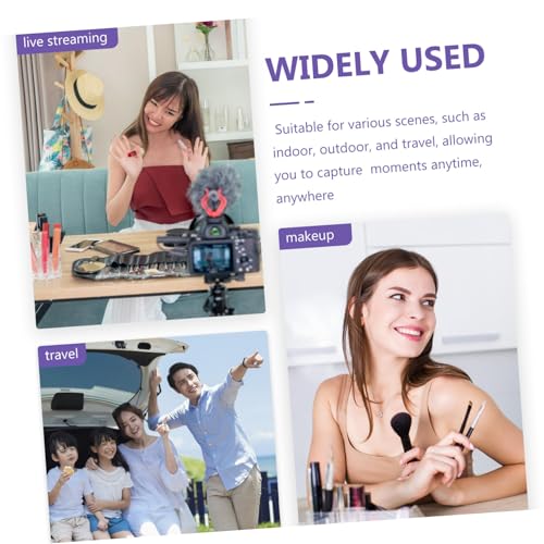 Lampe pour photos et streaming vidéo NUOBESTY avec micro et télécommande