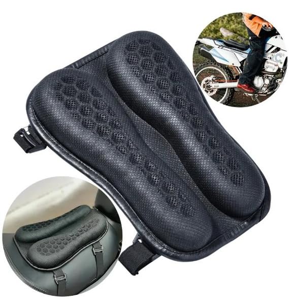 Universal Motorrad Gel Sitzkissen Sitz Sitzauflage Sitzpolster Stoßdämpfende Einlage Gelkissen Rutschfeste Sitzpolster Auflage für Lange Fahrten Touring Alltag