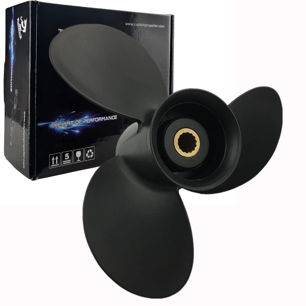 Boatman Aluminum Outboard Propeller fit Tohatsu/Mercury 9.9-20HP(9.25x8,9.25x9,9.25x10,9.25x11.5,9.25x12),14 Teech