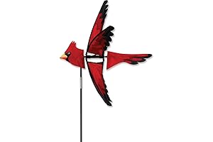 23 in. North American Cardinal Whirlygig Wind Spinner