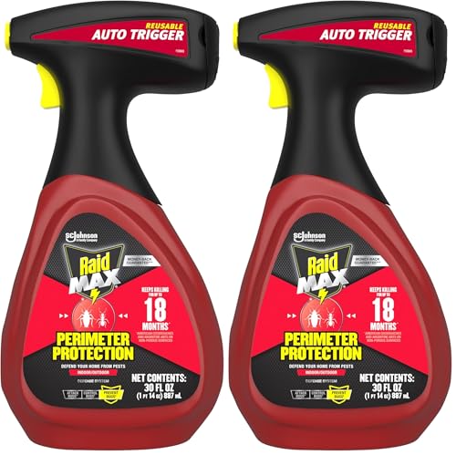 Image of Raid Max Perimeter Protection, Multi Insect Killer Spray for Bugs, 30 fl oz (Pack of 2)