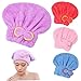 Hair Drying Cap 4PCS Super Absorbent Hair Towel Cap Quick Drying Microfiber Elastic Towel Wrap for Women for Women Adults Girls