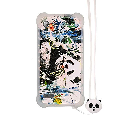 Funda para Infiniton T-4 Funda Silicone Border + Placa Dura de la PC Stand Carcasa Case Cover La Noche Brilla XM