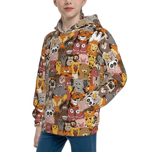 Cute Funny Ducks Kid Hoodies Boys Sweatshirts Girls Pullover with Pocket2