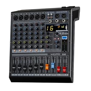 Weymic 6-Kanal Professionelles Mischpult