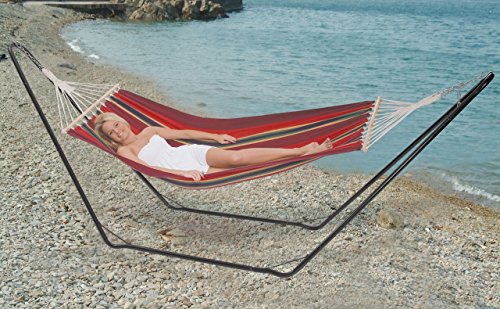 Stansport Bahamas Cotton Hammock - Single - Blue - 78 In X 37 In, One Size #TOP2