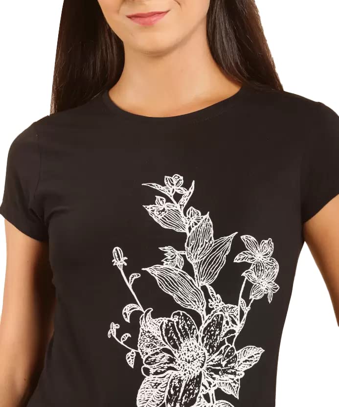 Image of Lyra Women's Cotton Regular Fit T-Shirt