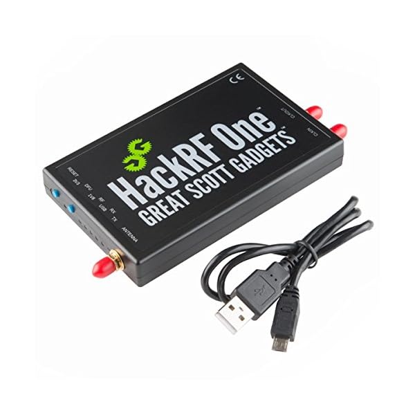 Nooelec HackRF One Software Defined Radio (SDR) & ANT500 Antenna Set. Capable of Receiving All Modes in HF, VHF & UHF Bands. Includes SDR with 1MHz-6GHz Frequency Range & 20MHz Bandwidth and ANT-500