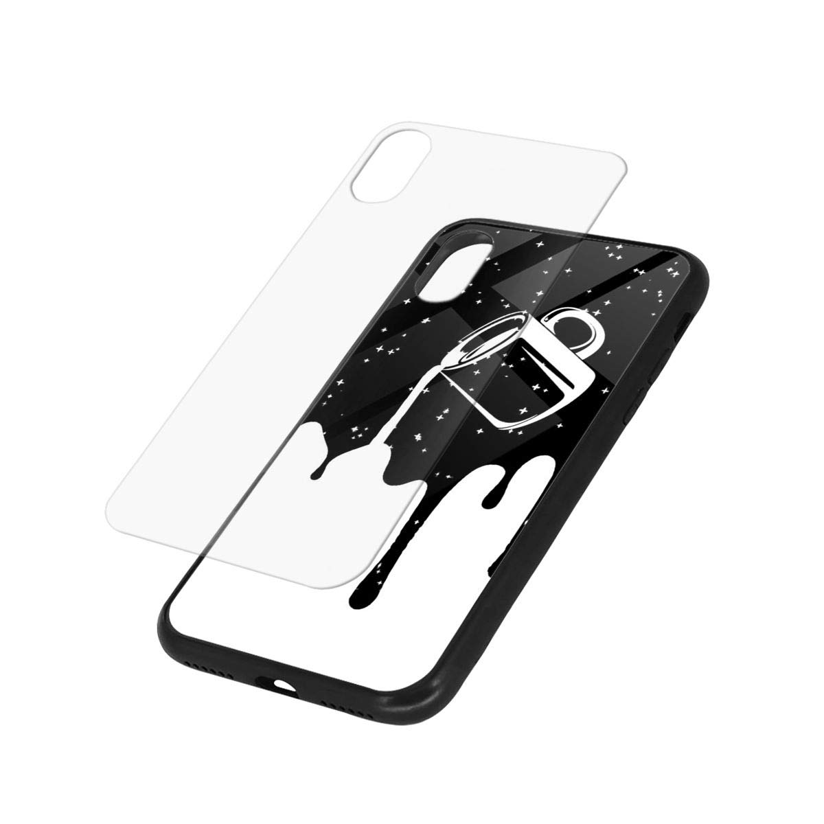 Amazon | 白と黒 Iphone XR ケース おしゃれ 人気 デザイン フィギュア