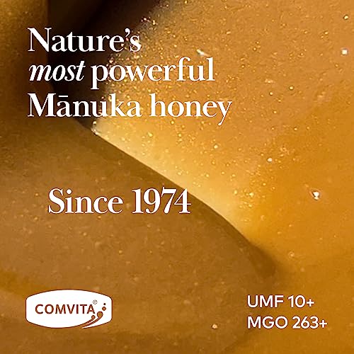Comvita Manuka Honey (Umf 10+, Mgo 263+) New Zealand’s #1 Manuka Brand | Premium Superfood For Nourishing Wellness | Raw, Wild, Non-Gmo | 8.8 Oz #TOP1