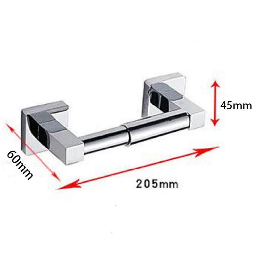 Stały uchwyt na papier toaletowy, Stainless Steel Toilet Paper Holder Towel Chrome 60x205x45mm