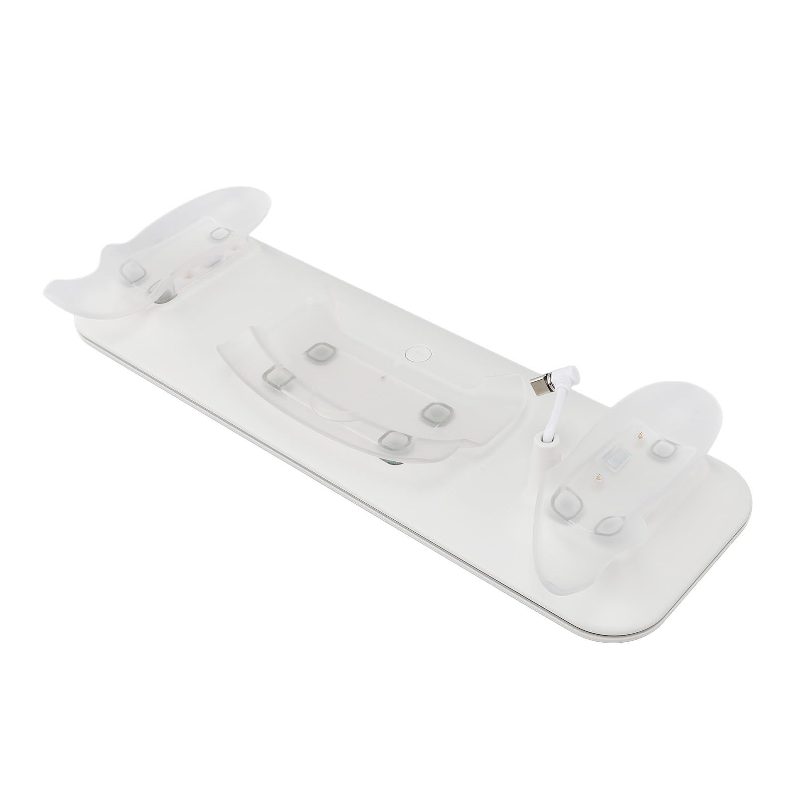 VR Headset Charging Dock, Convenient Use Magnetic Charger Station for VR Handle (White)