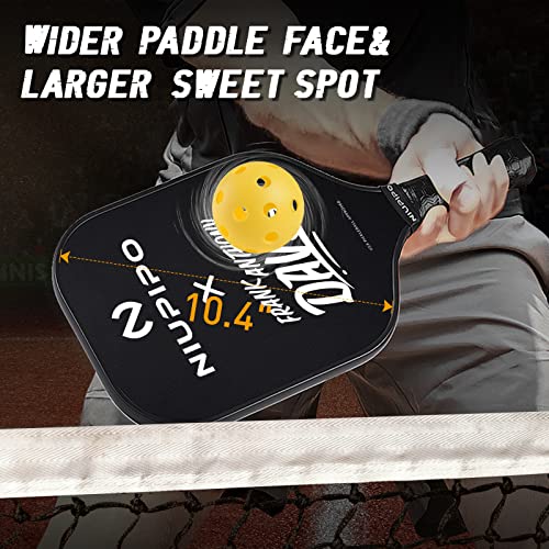 Niupipo Pickleball Paddle,Usapa Approved Pro Graphite Pickleball Collabreated With Fad,Pickleball Raquette With Honeycomb & Added Grit,4.52In Grip Lightweight Tournament Ready Racket thumb #4