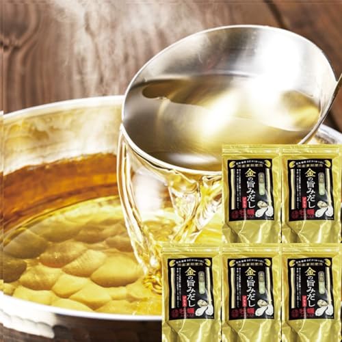 【芸能人愛用、TV放送も!】金の旨みだしプラス 8.8g×20袋入×5セット(計100袋) 牡蠣エキス だしパック 出汁 博多 和風だし 国産原料使用 化学調味料・保存料 無添加【5セット】