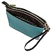 Chala Mini Crossbody Handbag, Multi Zipper, Pu Leather, Small Shoulder Purse Adjustable Strap - Dragonfly - Turquoise