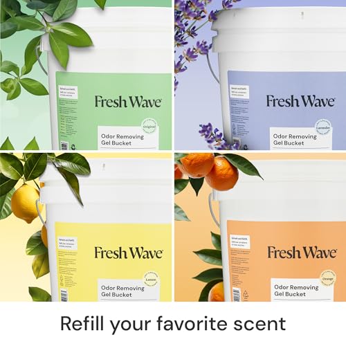 Image of Fresh Wave Odor Removing Gel Bucket, 15.5 lb. (248 oz.), Original Scent Refill - Odor Absorbers for Home, Safer Odor Relief, Natural Plant-Based Odor Eliminator, For Cooking, Trash & Pets