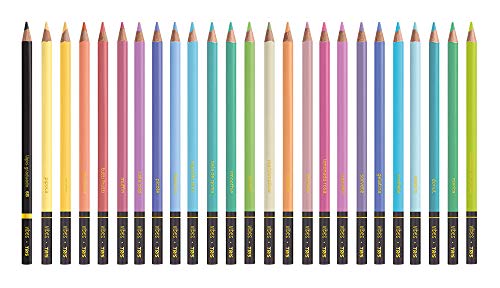 Lápis De Cor Vibes - Tons Pastel - 24 Cores + 1 Lápis 6B - Tris