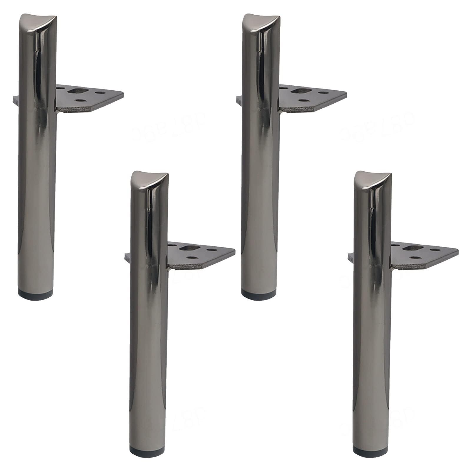 UYHBCNQD Metal Furniture Legs 4Pcs Replacement Legs Set Kitchen Furniture Foot Cabinet Feets Desk Support Legs Table Leg Extenders Durable(Gray,18cm(7.1in))